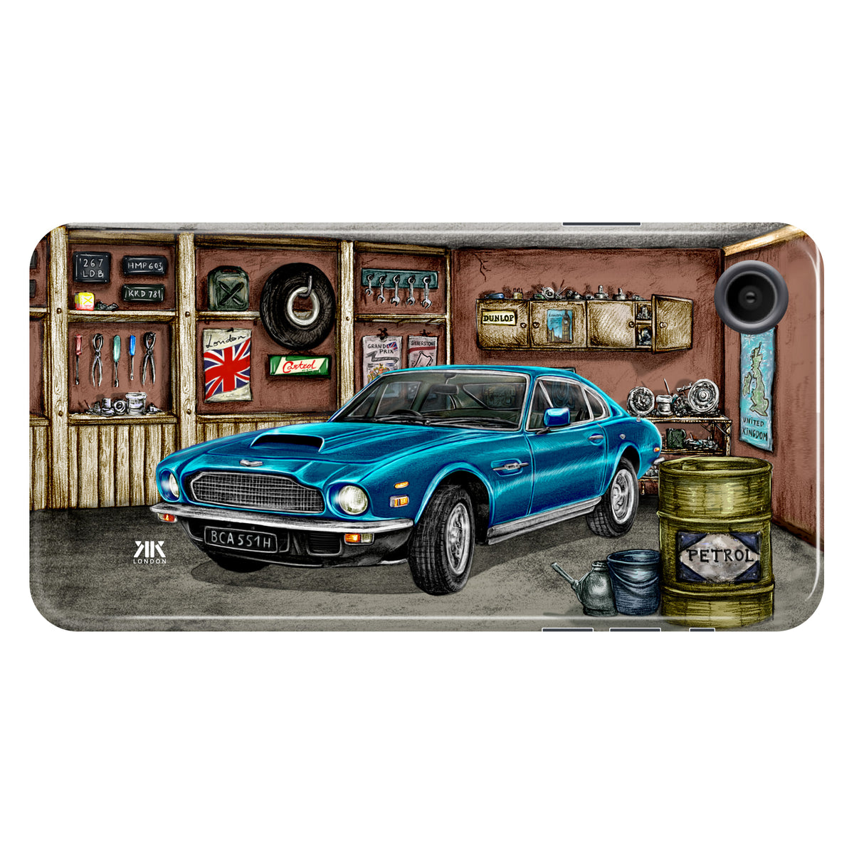 Aston Martin Vantage 1980 (Blue) - Tough Case - iphone-xr