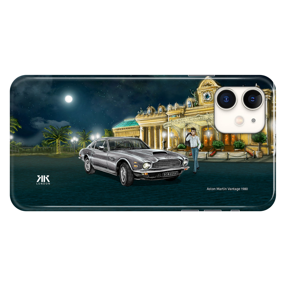 Aston Martin Vantage 1980 (Silver) - Snap Case - iphone-11