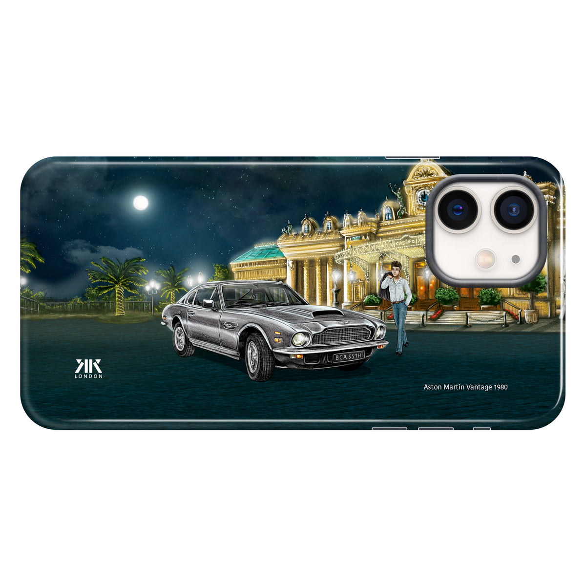 Aston Martin Vantage 1980 (Silver) - Tough Case - iphone-12
