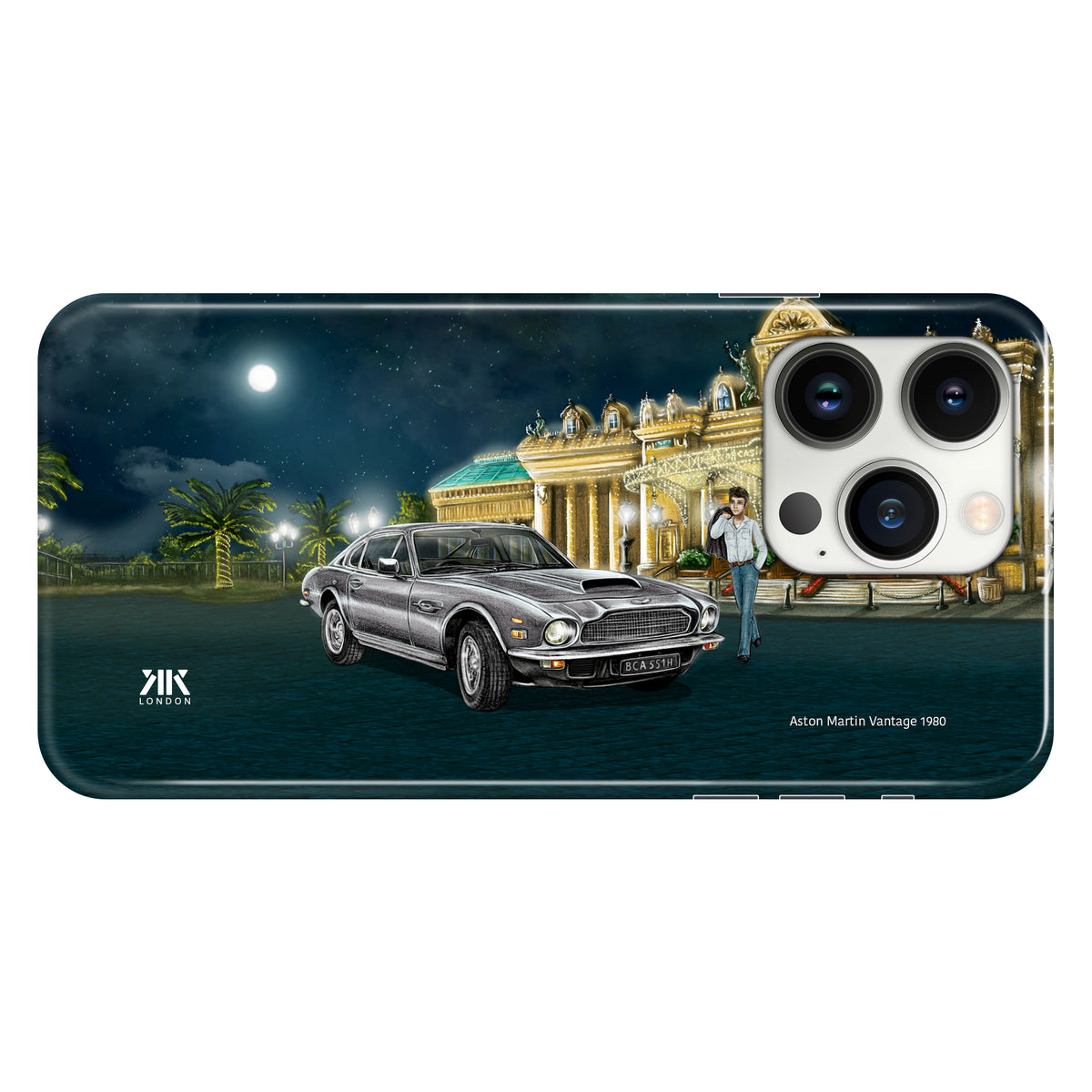 Aston Martin Vantage 1980 (Silver) - Snap Case - iphone-13-pro