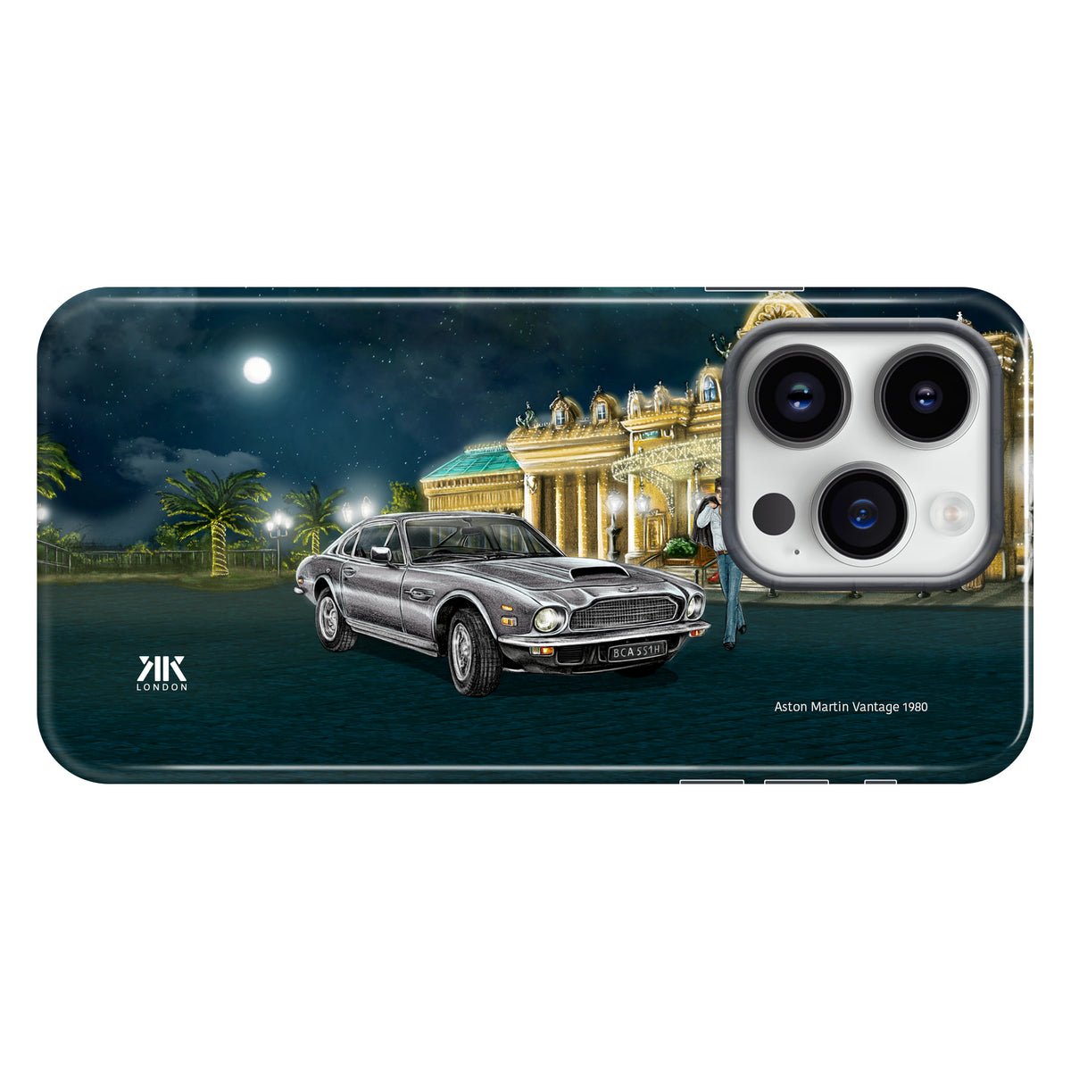 Aston Martin Vantage 1980 (Silver) - Tough Case - iphone-14-pro