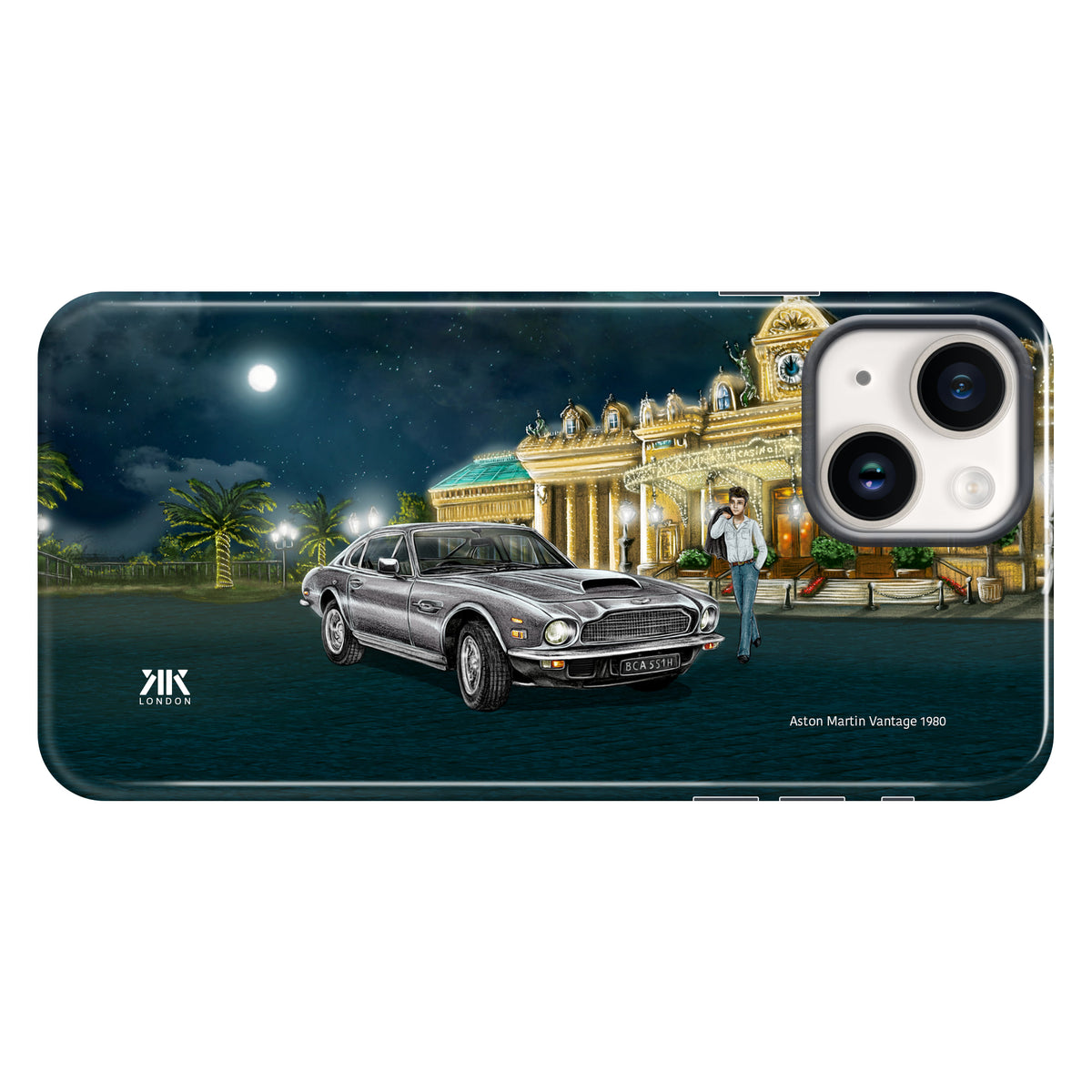 Aston Martin Vantage 1980 (Silver) - Tough Case - iphone-14