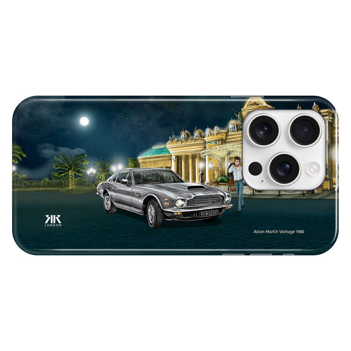 Aston Martin Vantage 1980 (Silver) - Snap Case - iphone-16-pro