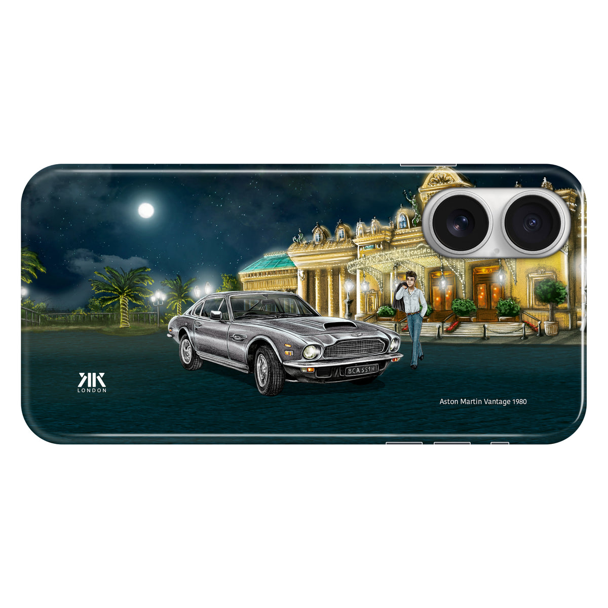 Aston Martin Vantage 1980 (Silver) - Snap Case - iphone-16