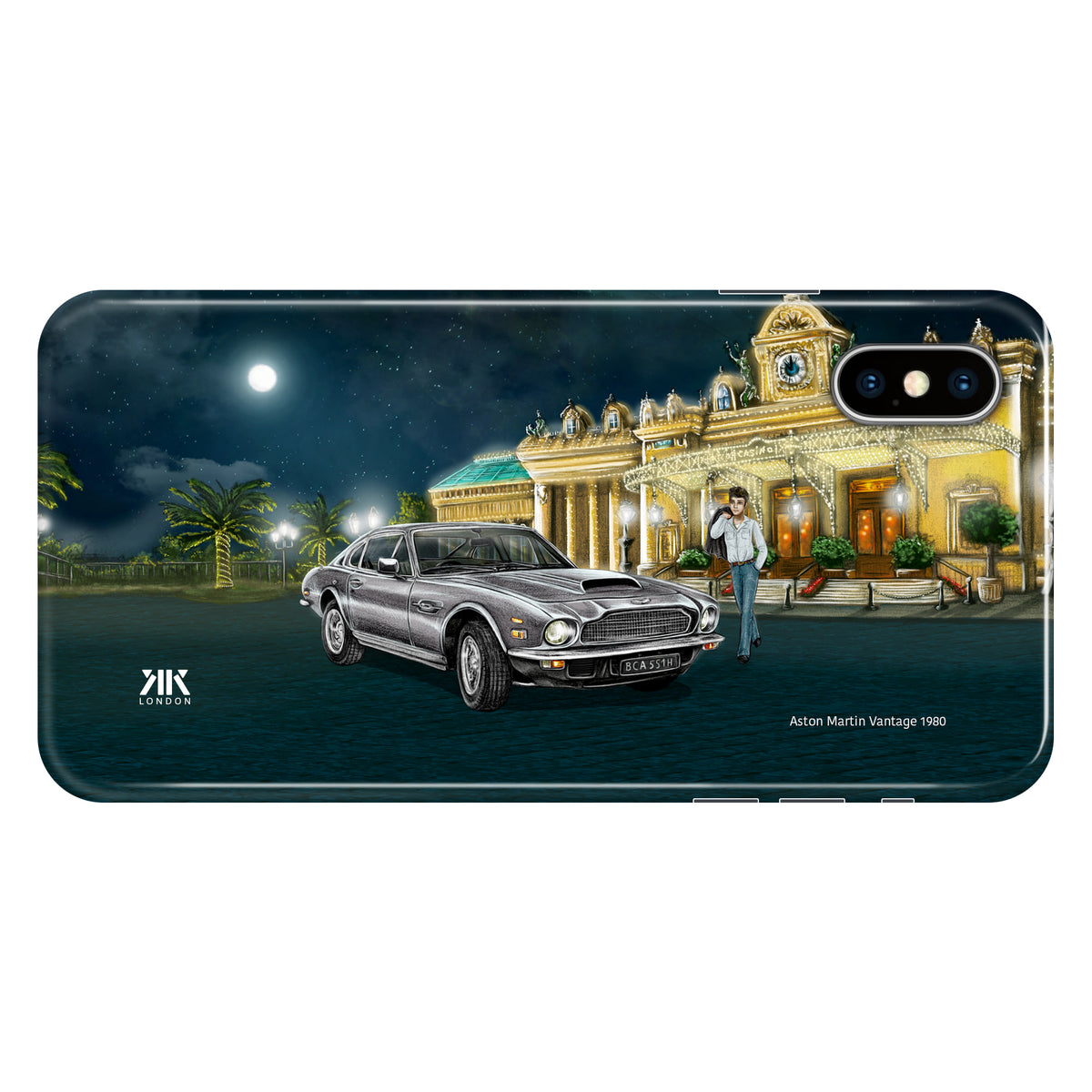Aston Martin Vantage 1980 (Silver) - Snap Case - iphone-x