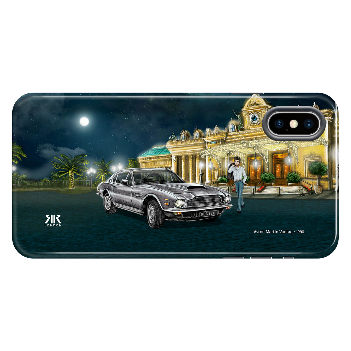 Aston Martin Vantage 1980 (Silver) - Tough Case - iphone-x