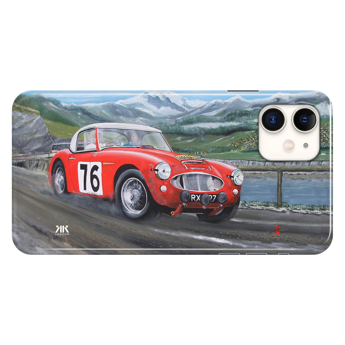 Austin Healey 100S Red Race Pat Moss - Snap Case - iphone-11