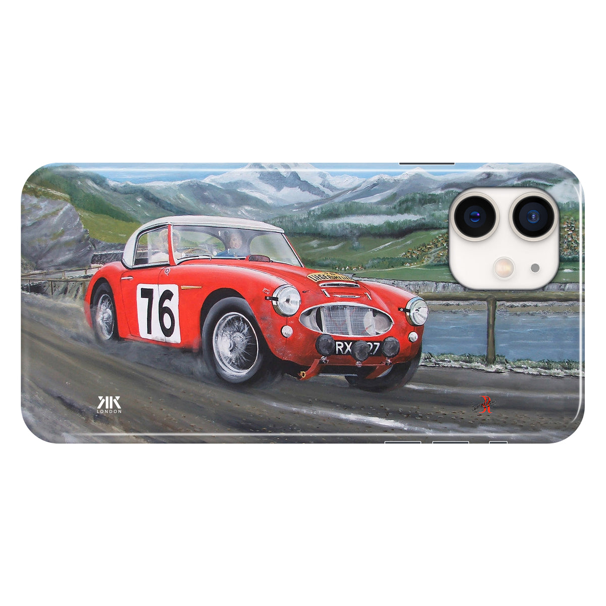Austin Healey 100S Red Race Pat Moss - Snap Case - iphone-12