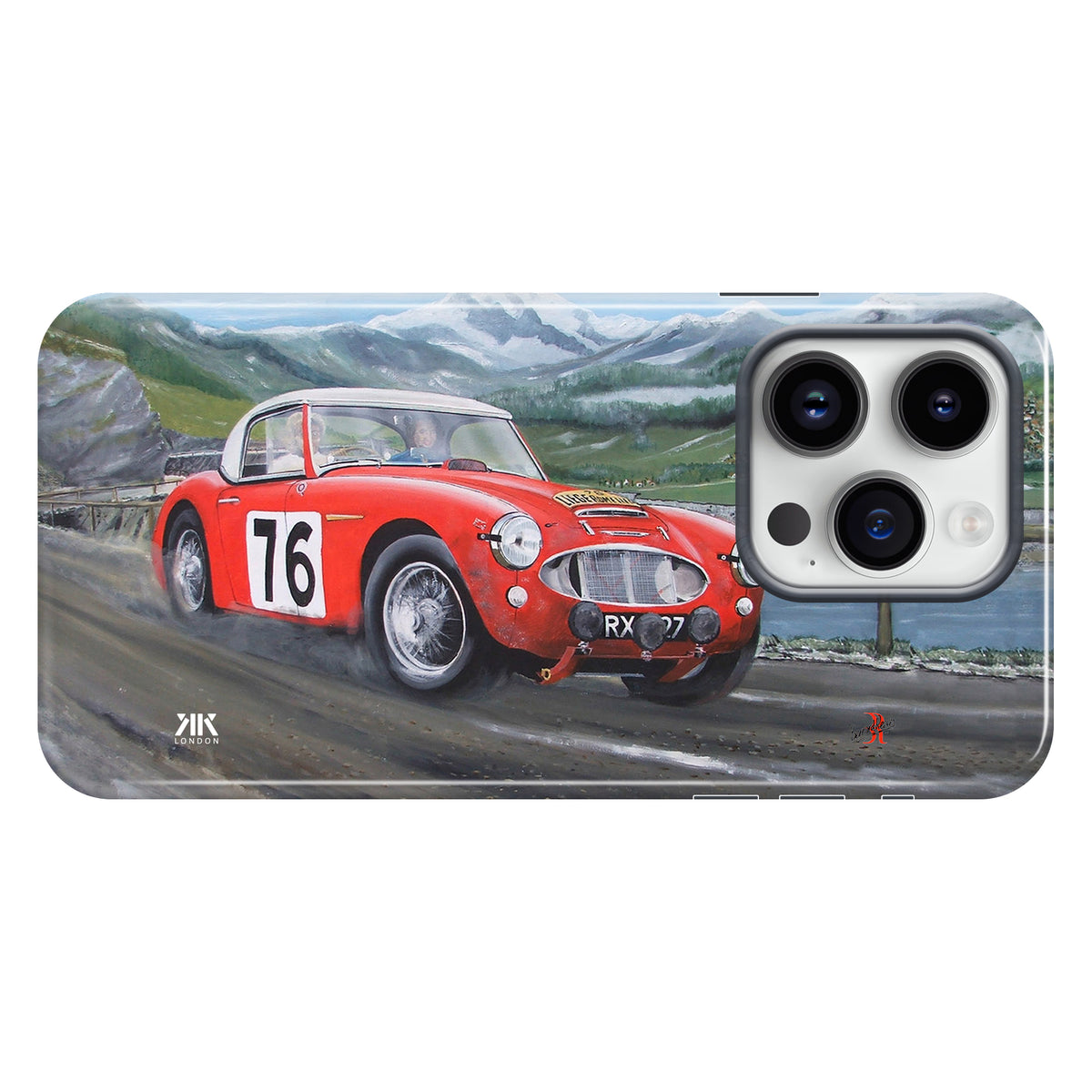 Austin Healey 100S Red Race Pat Moss - Tough Case - iphone-14-pro