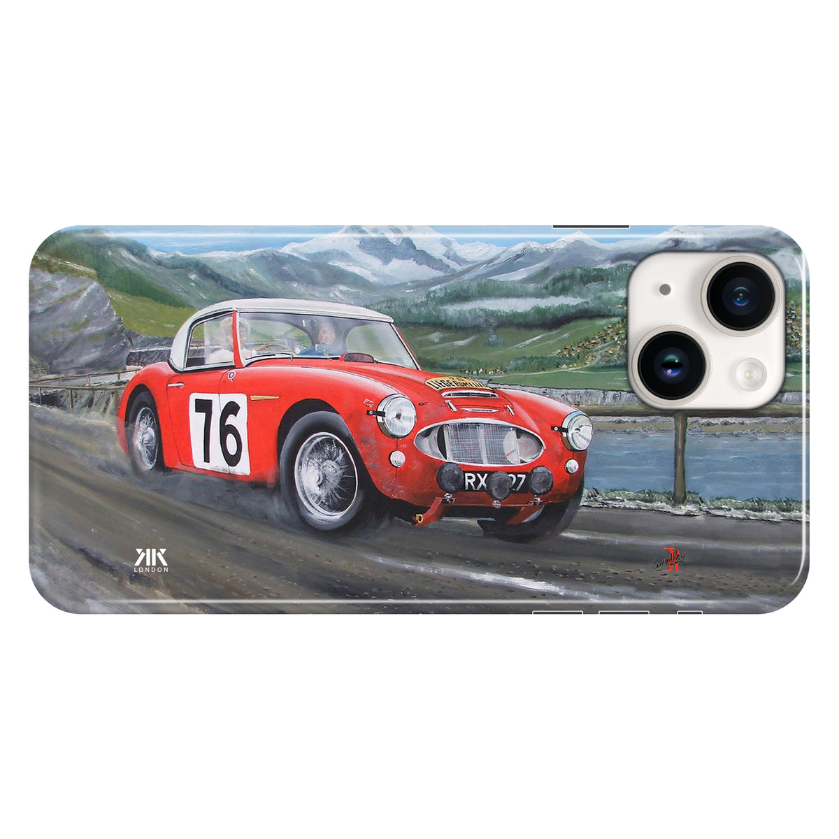 Austin Healey 100S Red Race Pat Moss - Snap Case - iphone-14