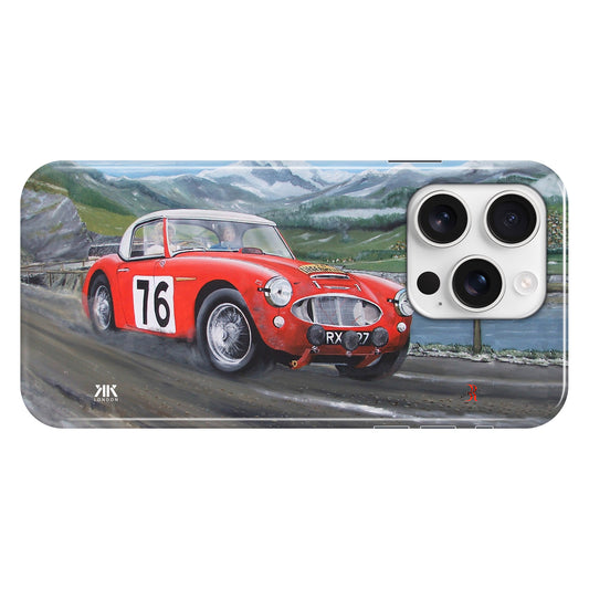 Austin Healey 100S Red Race Pat Moss - Snap Case - iphone-16-pro