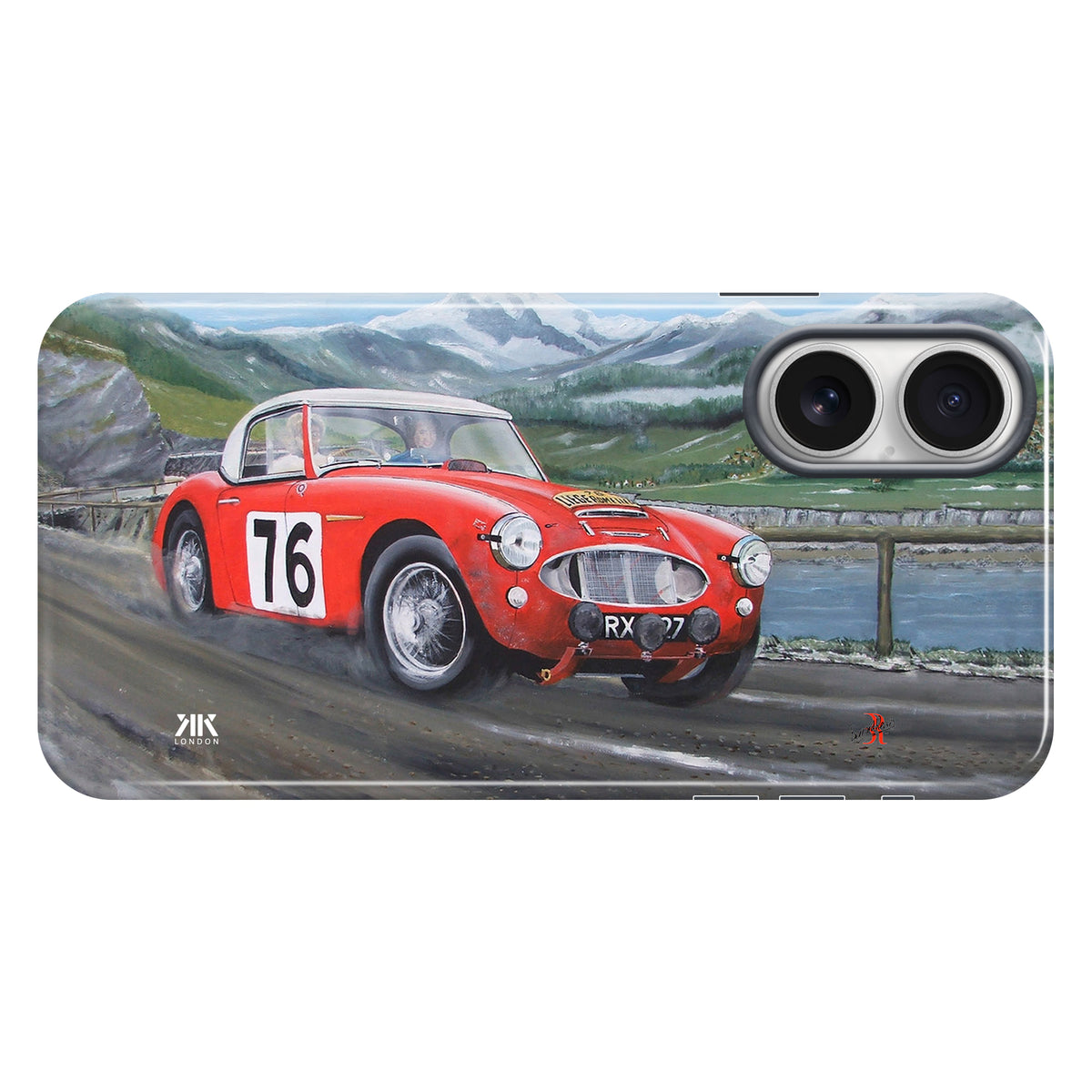 Austin Healey 100S Red Race Pat Moss - Tough Case - iphone-16