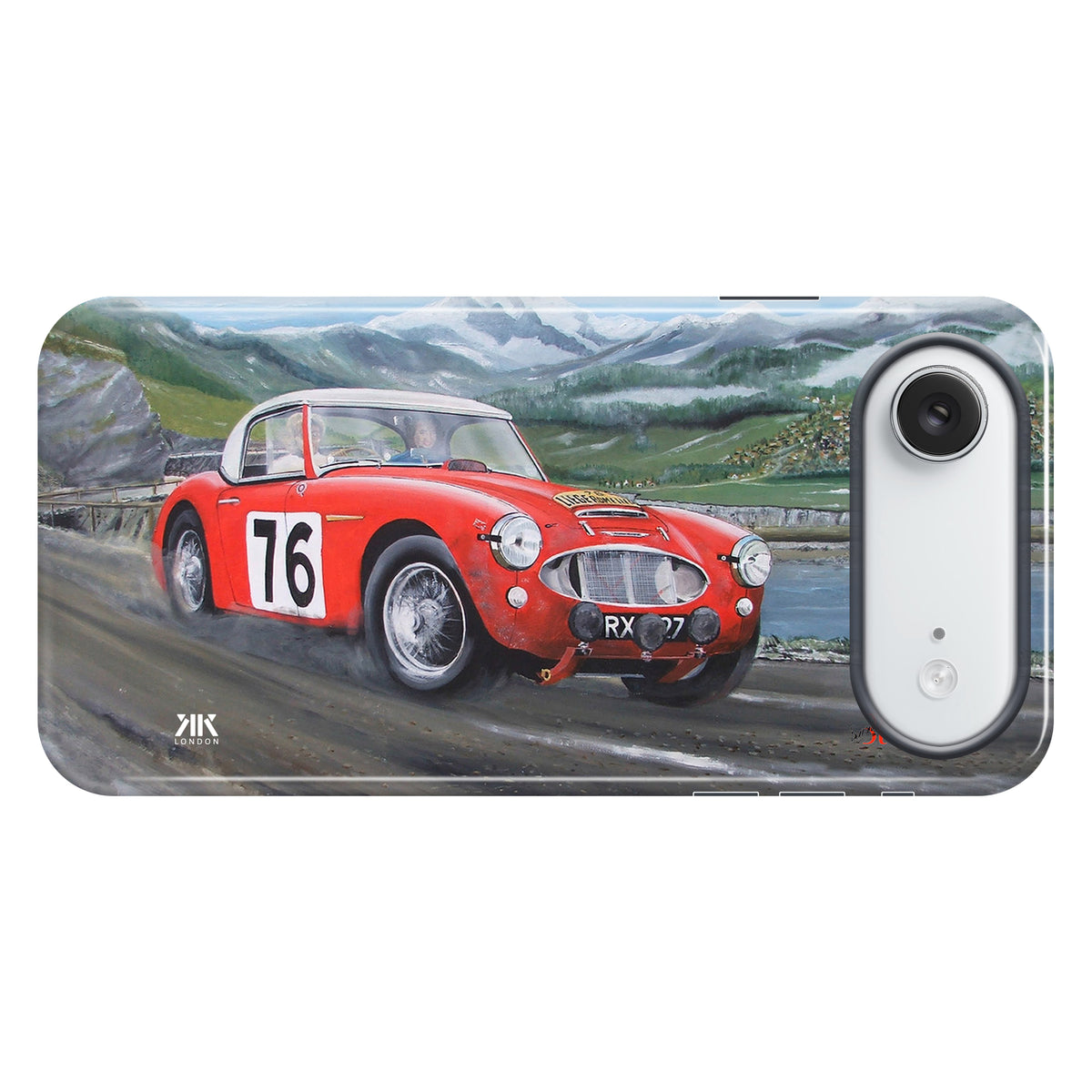 Austin Healey 100S Red Race Pat Moss - Tough Case - iphone-17-air