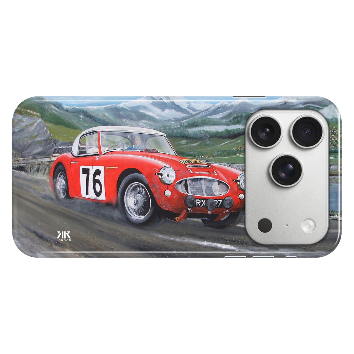 Austin Healey 100S Red Race Pat Moss - Snap Case - iphone-17-pro