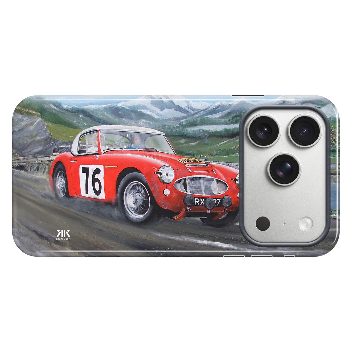 Austin Healey 100S Red Race Pat Moss - Tough Case - iphone-17-pro