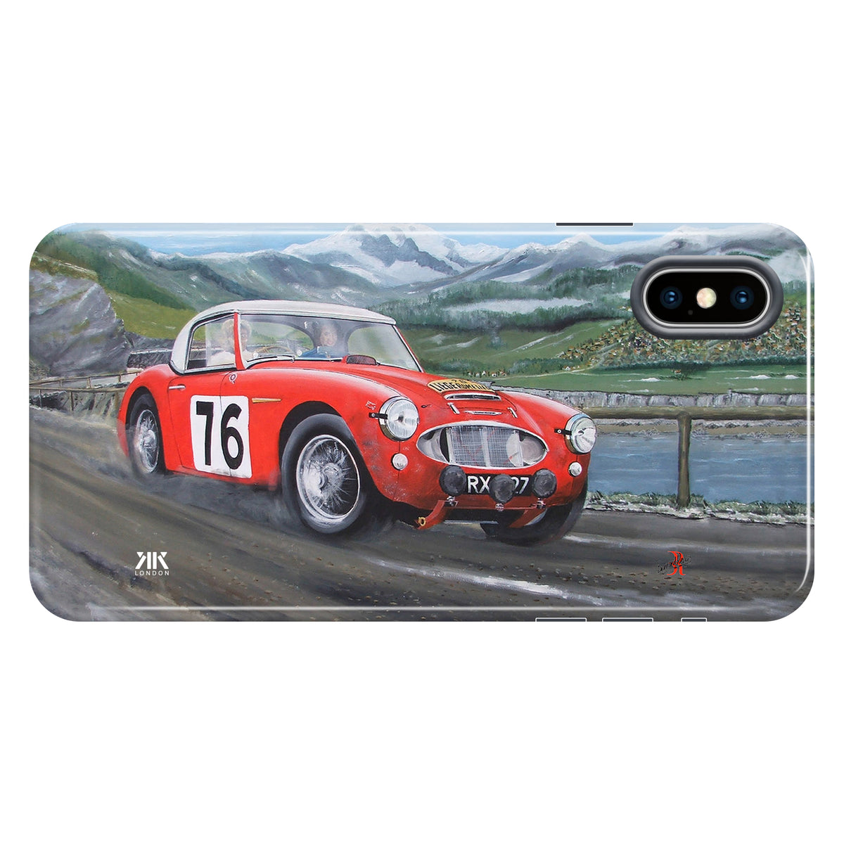 Austin Healey 100S Red Race Pat Moss - Tough Case - iphone-x