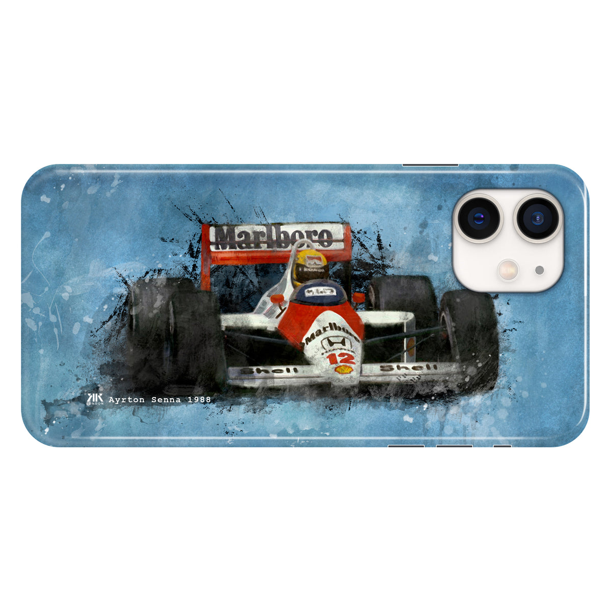 Ayrton Senna McLaren 1988 F1 Car Phone Case - Snap Case - iphone-12