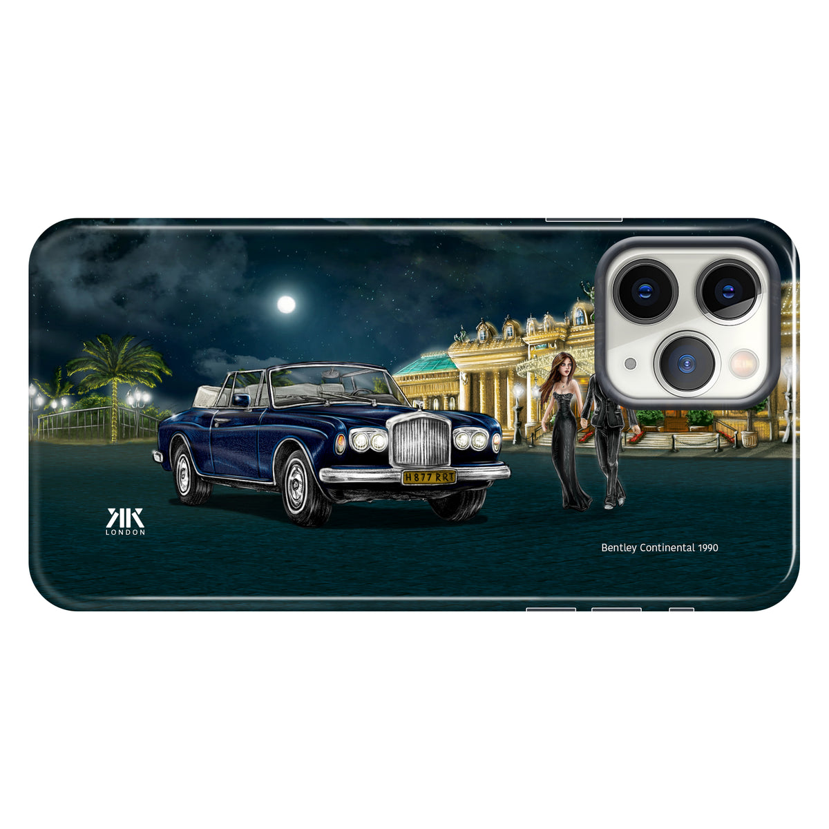 Bentley Continental 1990 Sapphire Blue - Tough Case - iphone-11-pro