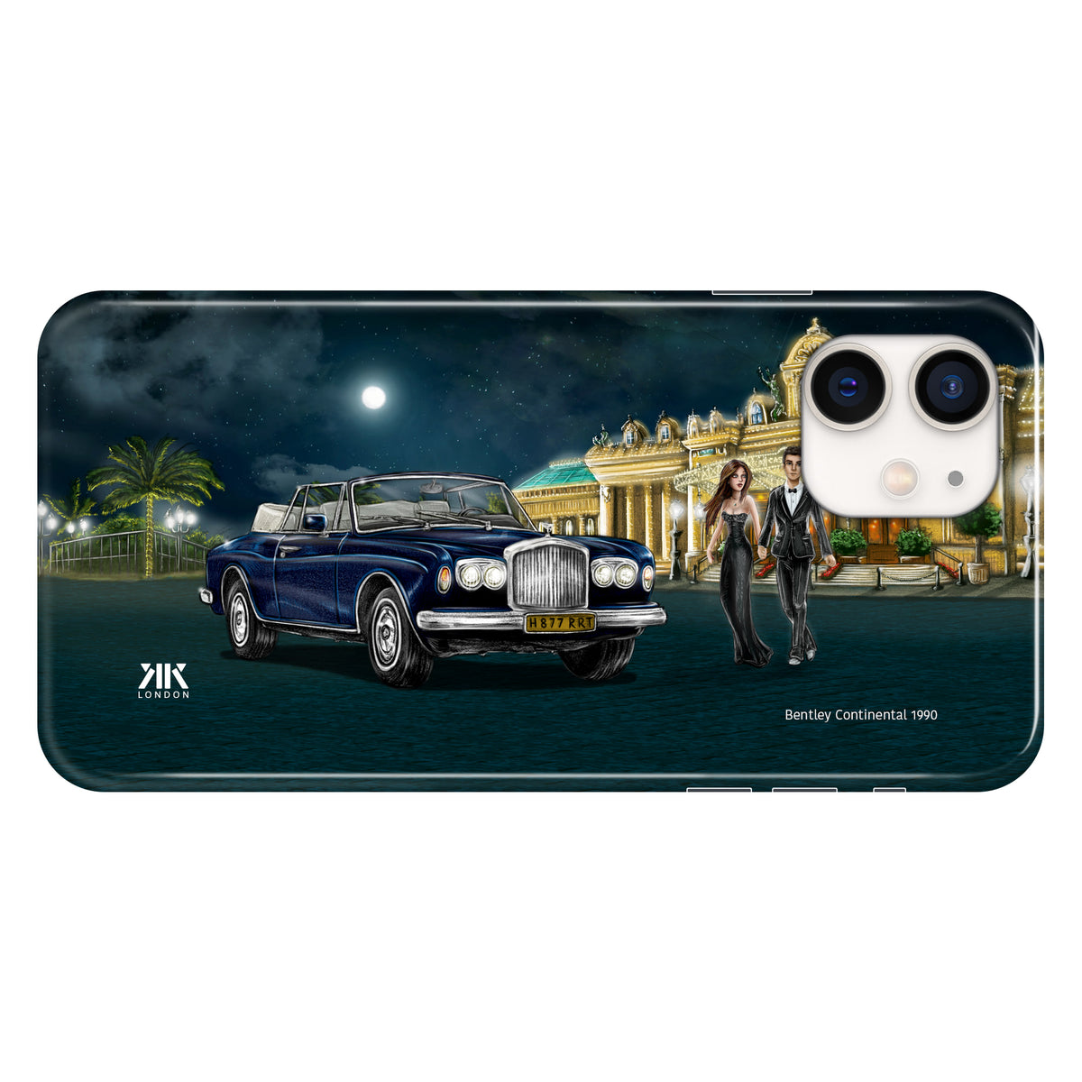 Bentley Continental 1990 Sapphire Blue - Snap Case - iphone-12