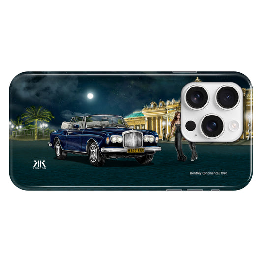 Bentley Continental 1990 Sapphire Blue - Snap Case - iphone-16-pro