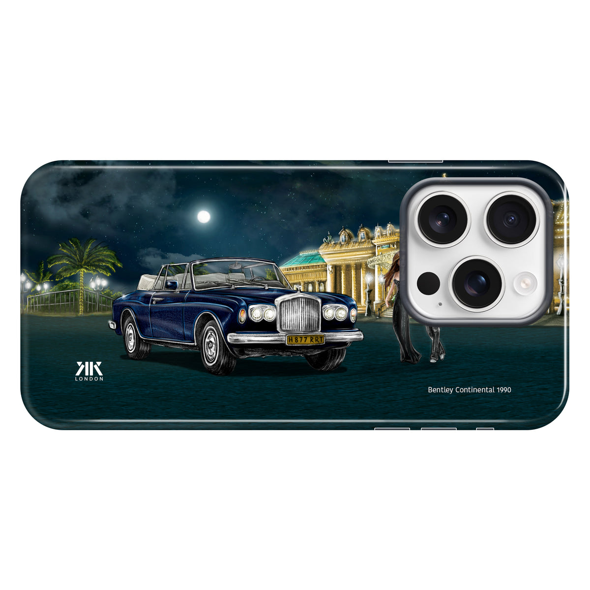 Bentley Continental 1990 Sapphire Blue - Tough Case - iphone-16-pro
