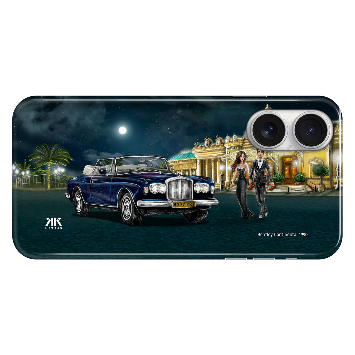 Bentley Continental 1990 Sapphire Blue - Snap Case - iphone-16