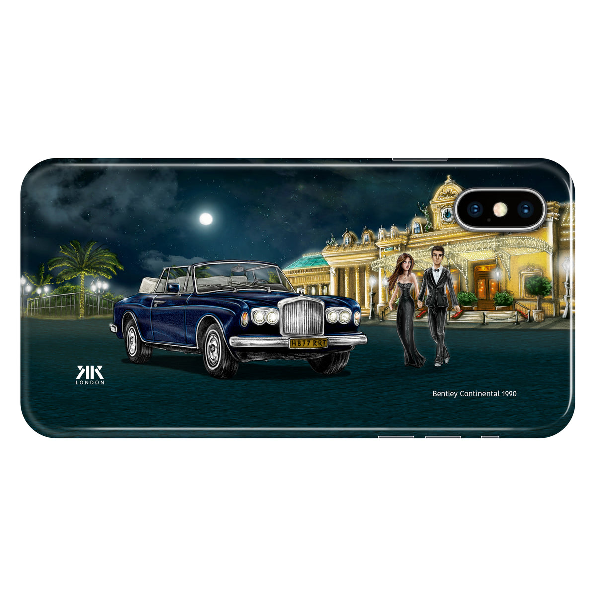 Bentley Continental 1990 Sapphire Blue - Snap Case - iphone-x