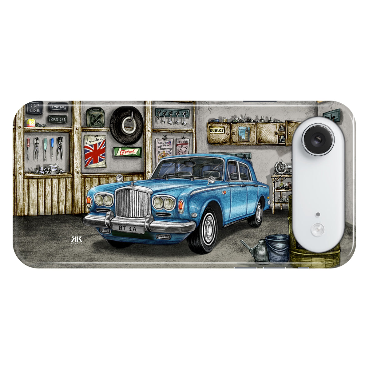 Bentley Series A1 Garage Caribbean Blue - Snap Case - iphone-17-air