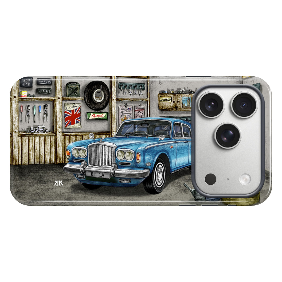 Bentley Series A1 Garage Caribbean Blue - Tough Case - iphone-17-pro