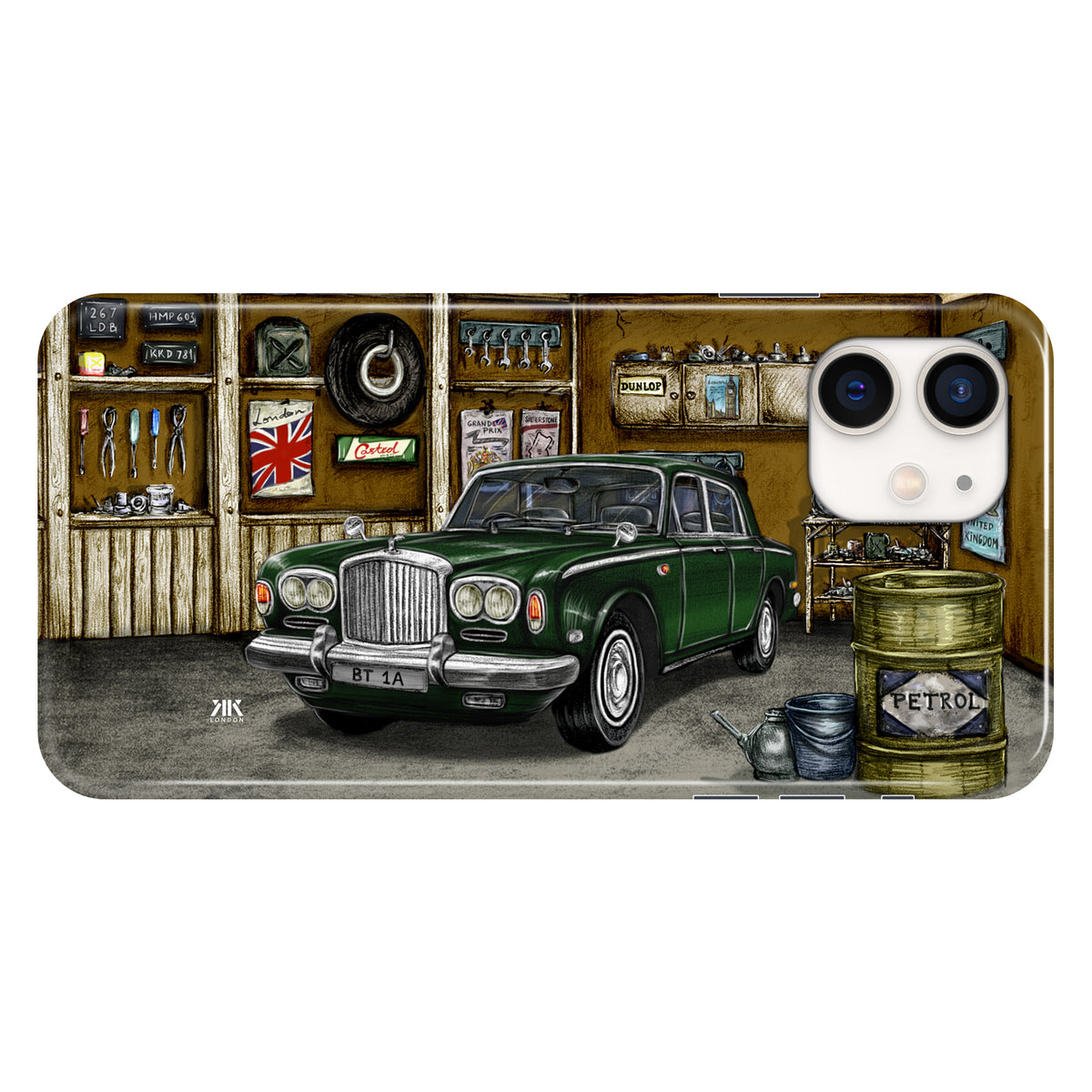 Bentley Series A1 Garage Green - Snap Case - iphone-12