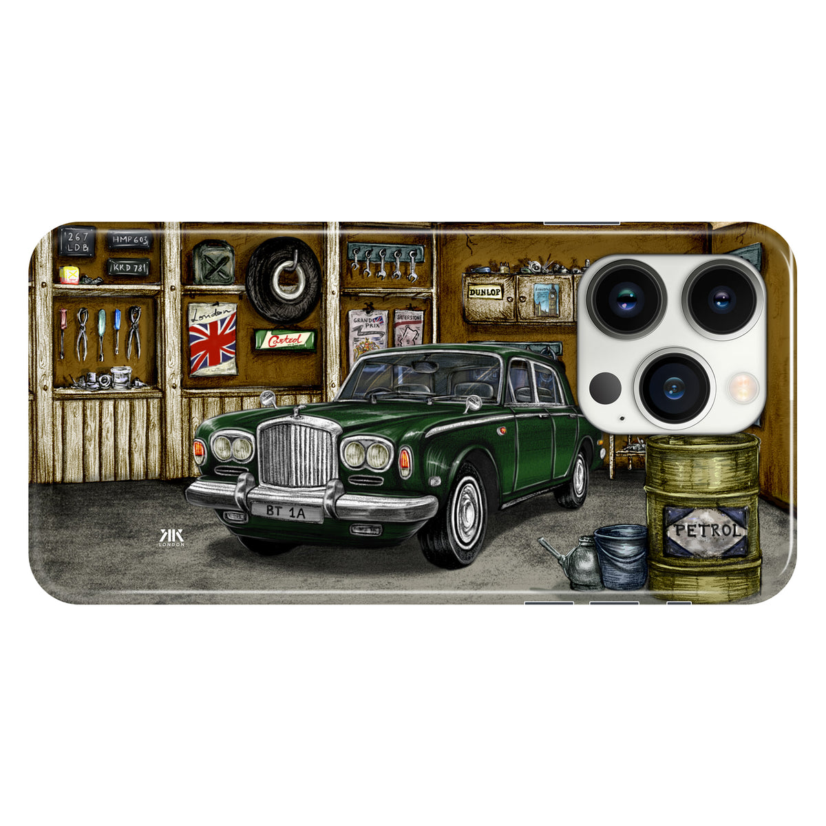 Bentley Series A1 Garage Green - Snap Case - iphone-13-pro