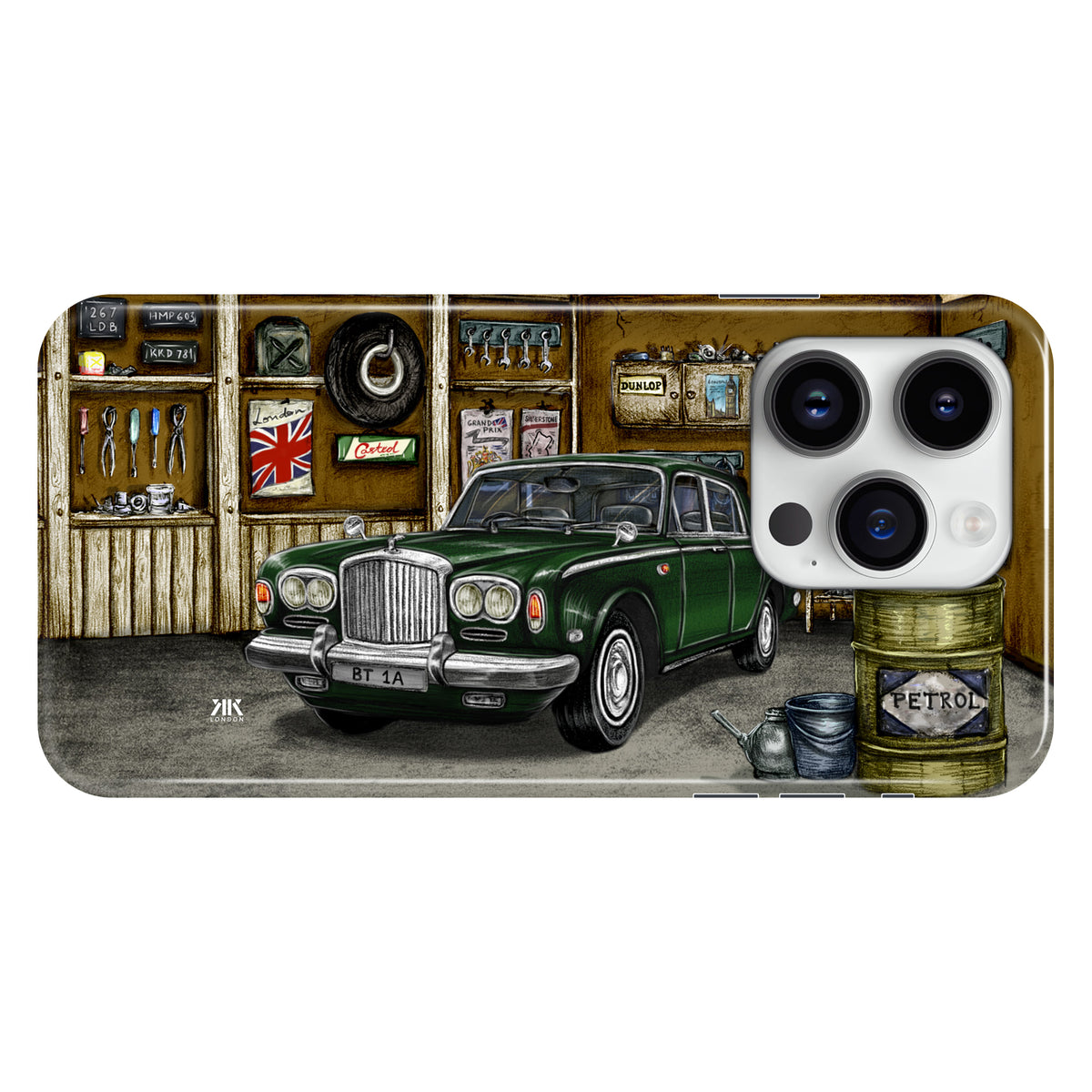 Bentley Series A1 Garage Green - Snap Case - iphone-14-pro