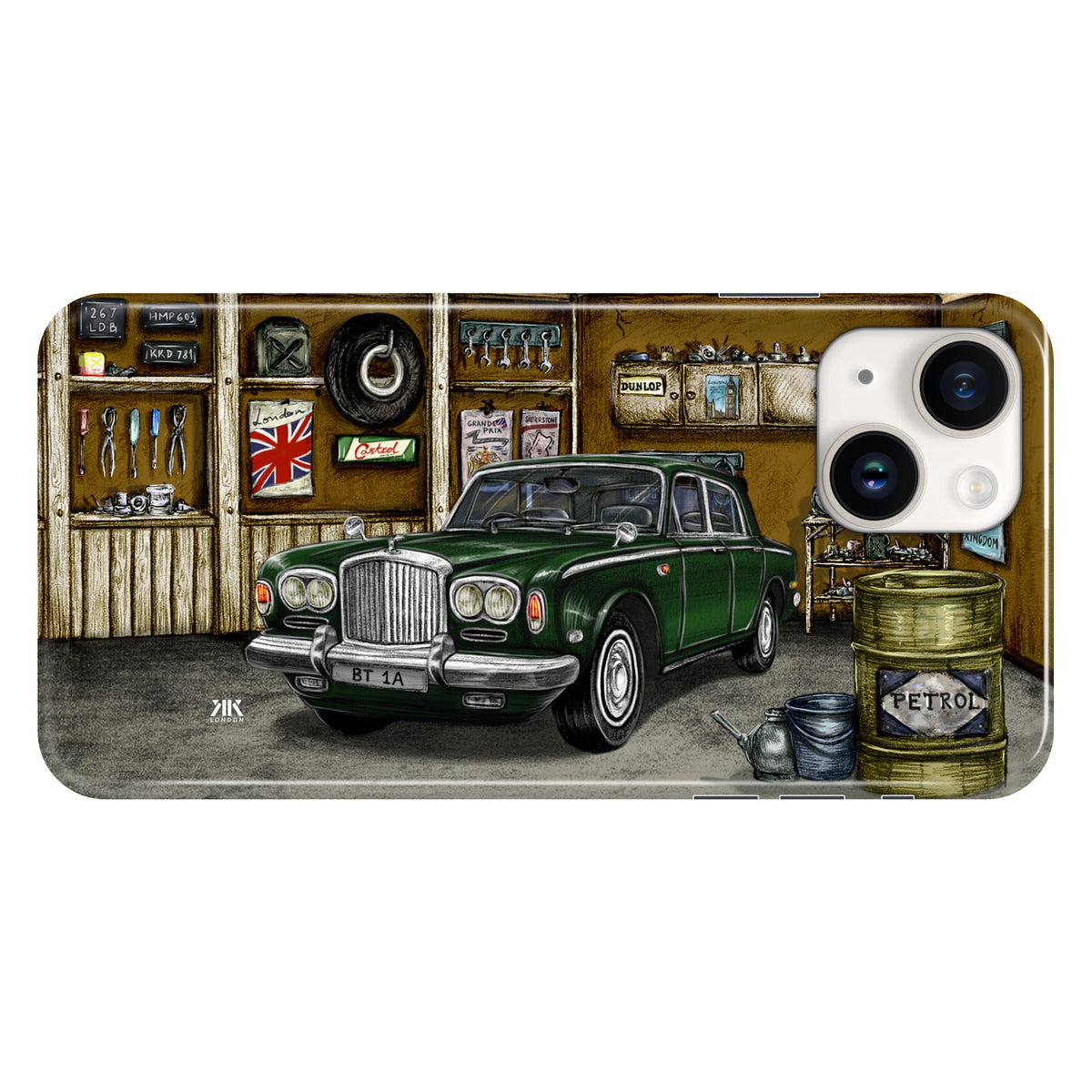 Bentley Series A1 Garage Green - Snap Case - iphone-14