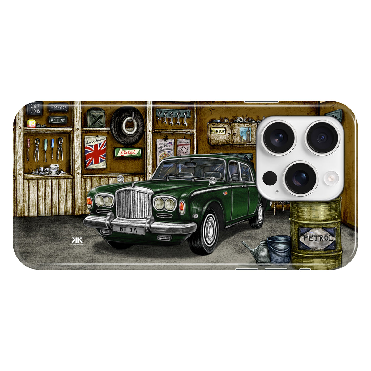 Bentley Series A1 Garage Green - Snap Case - iphone-16-pro