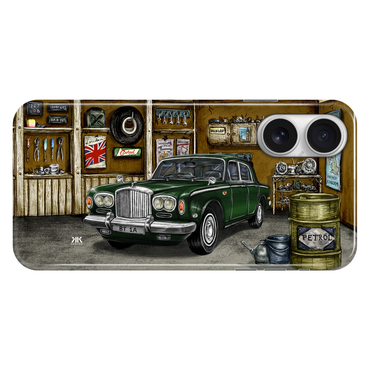 Bentley Series A1 Garage Green - Snap Case - iphone-16