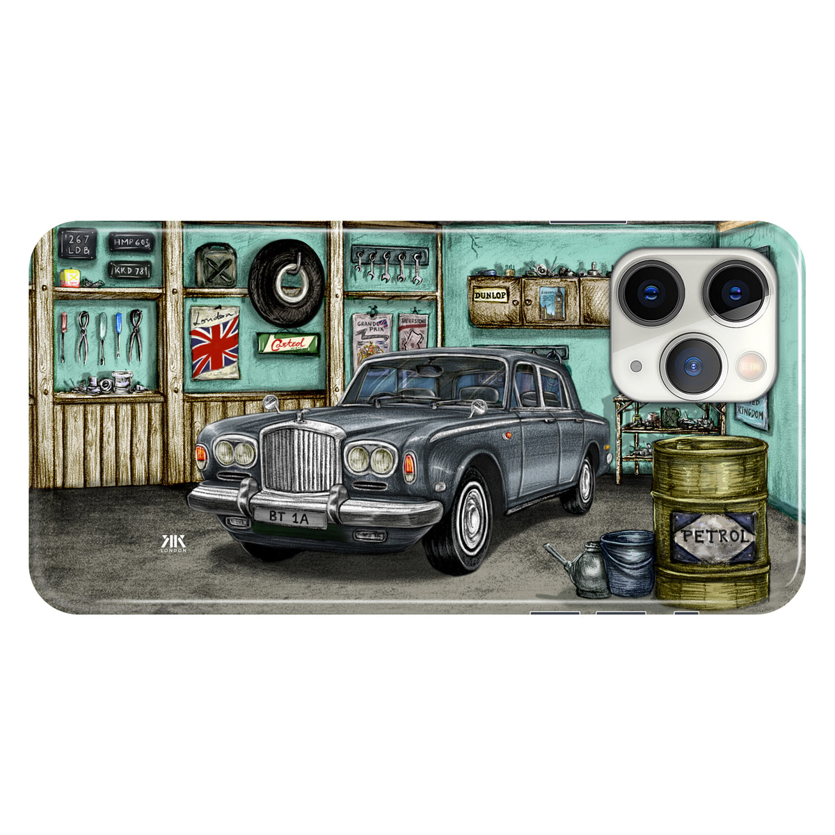 Bentley Series A1 Garage Grey - Snap Case - iphone-11-pro