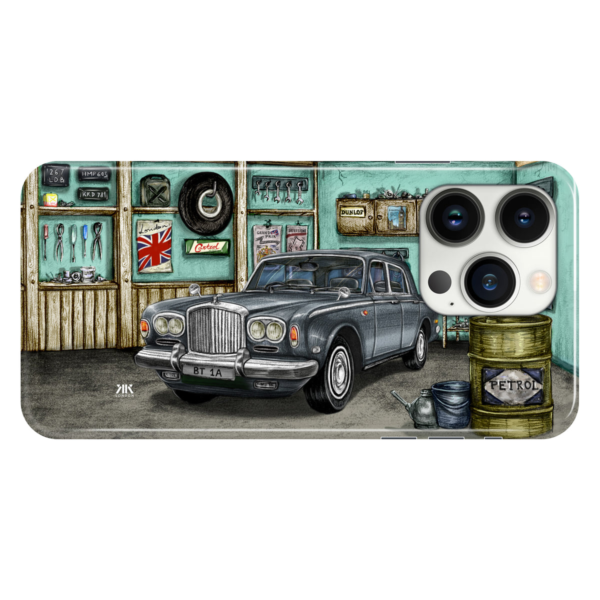 Bentley Series A1 Garage Grey - Snap Case - iphone-13-pro