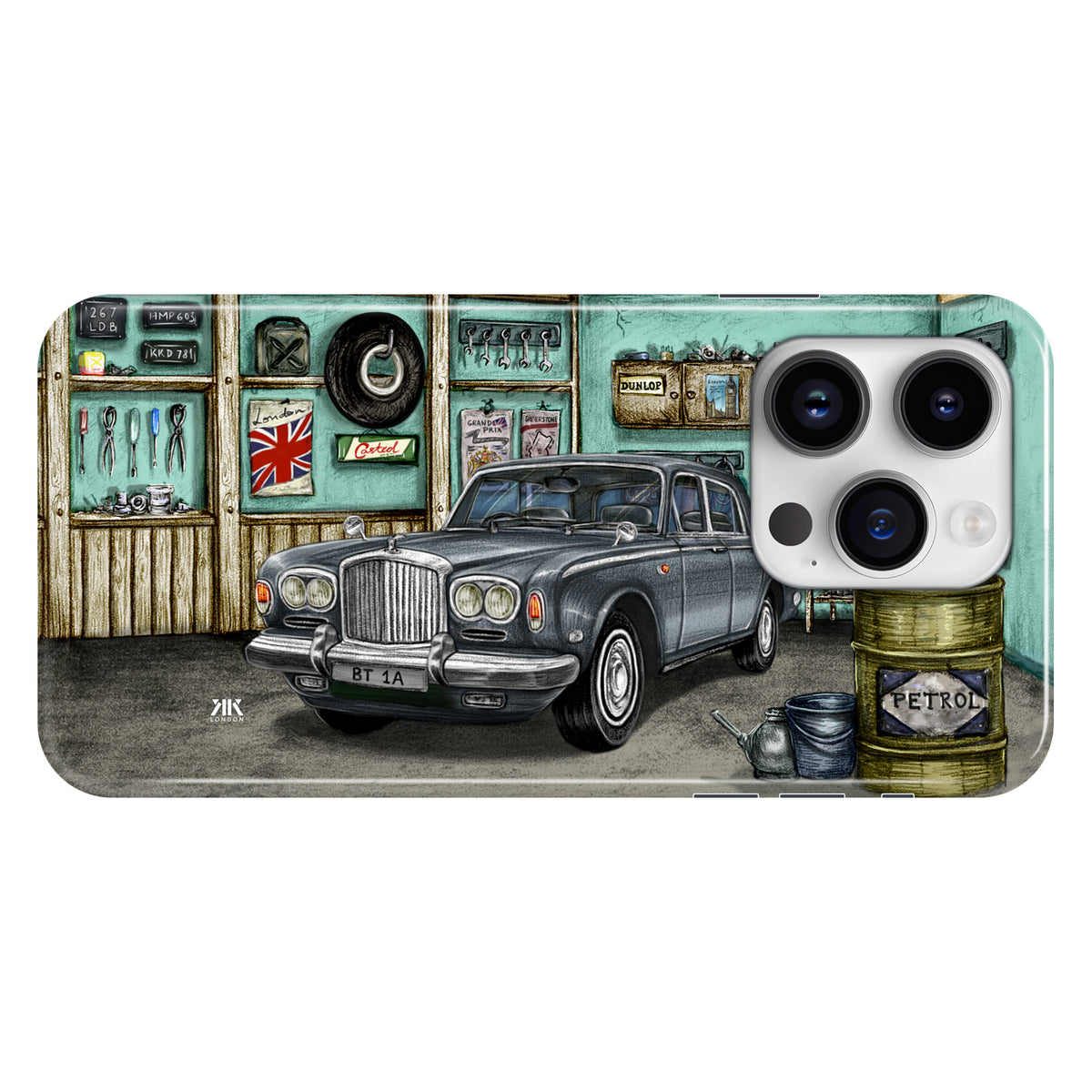 Bentley Series A1 Garage Grey - Snap Case - iphone-14-pro