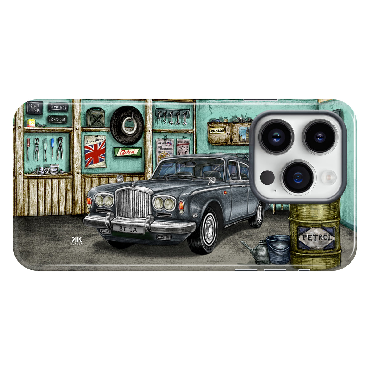 Bentley Series A1 Garage Grey - Tough Case - iphone-14-pro
