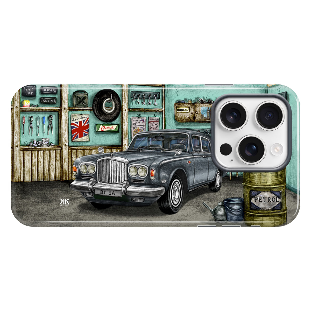 Bentley Series A1 Garage Grey - Tough Case - iphone-16-pro