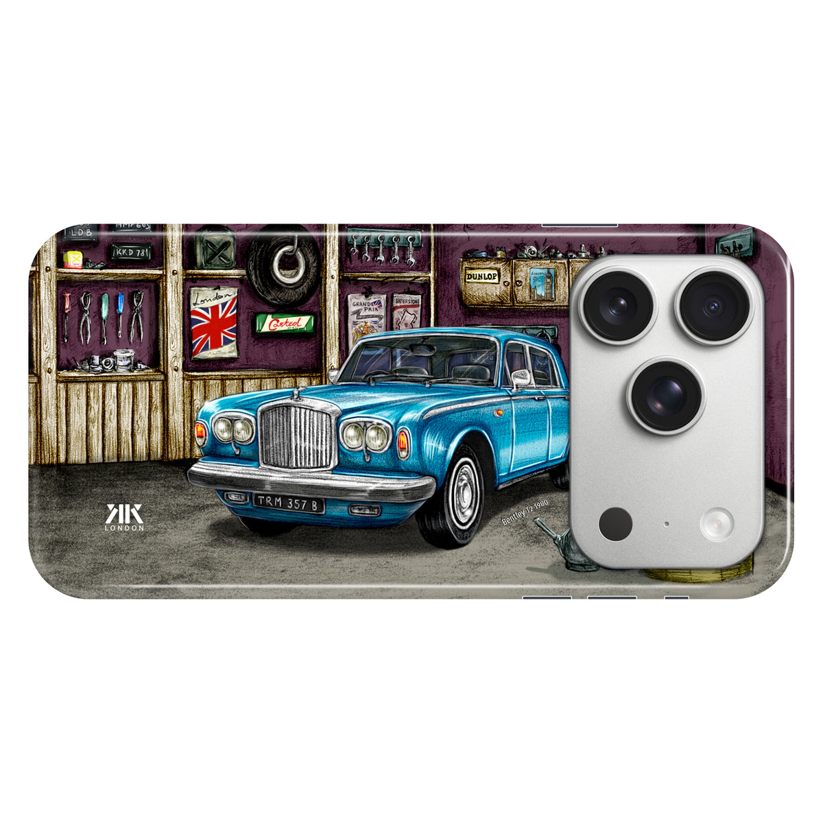 Bentley T2 1980 Caribbean Blue Garage - Snap Case - iphone-17-pro