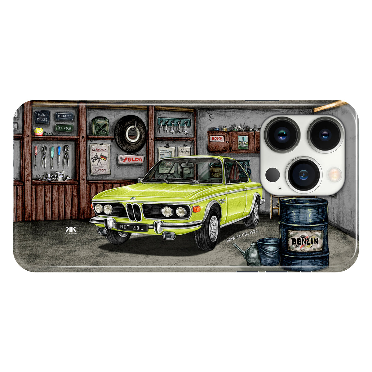 BMW 3.0 CSL 1972 (Lime) - Snap Case - iphone-13-pro