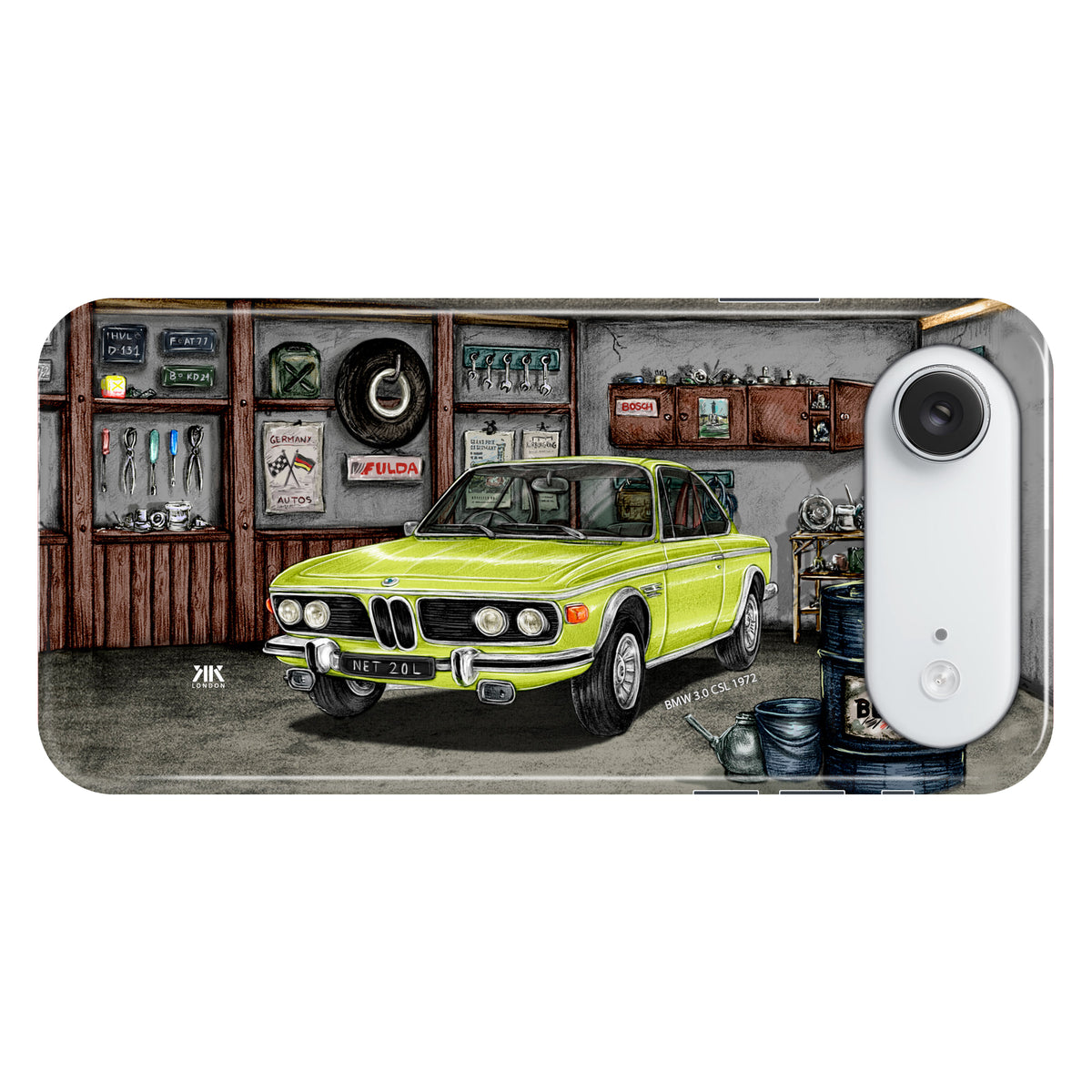 BMW 3.0 CSL 1972 (Lime) - Snap Case - iphone-17-air