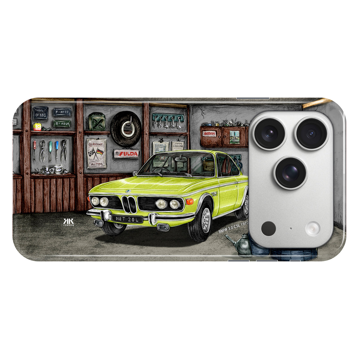 BMW 3.0 CSL 1972 (Lime) - Snap Case - iphone-17-pro