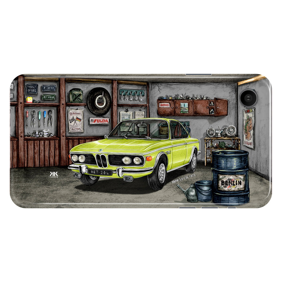 BMW 3.0 CSL 1972 (Lime) - Snap Case - iphone-xr