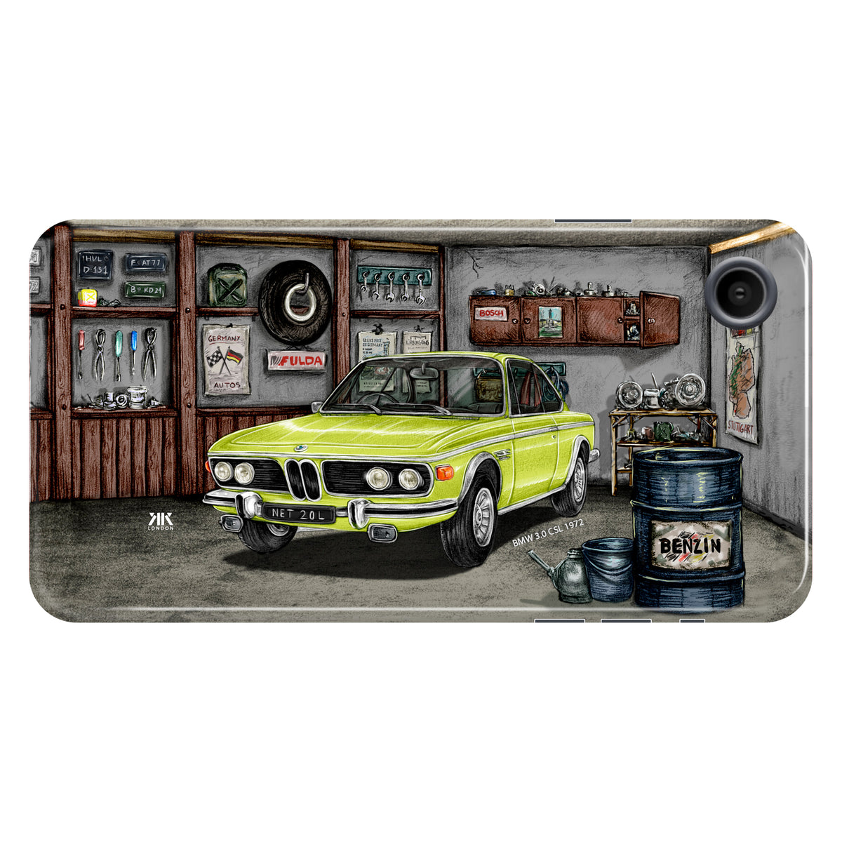 BMW 3.0 CSL 1972 (Lime) - Tough Case - iphone-xr