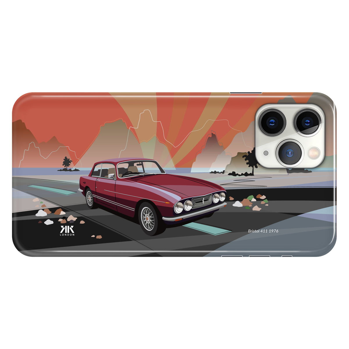 Bristol 411 1976 Burgundy - Snap Case - iphone-11-pro