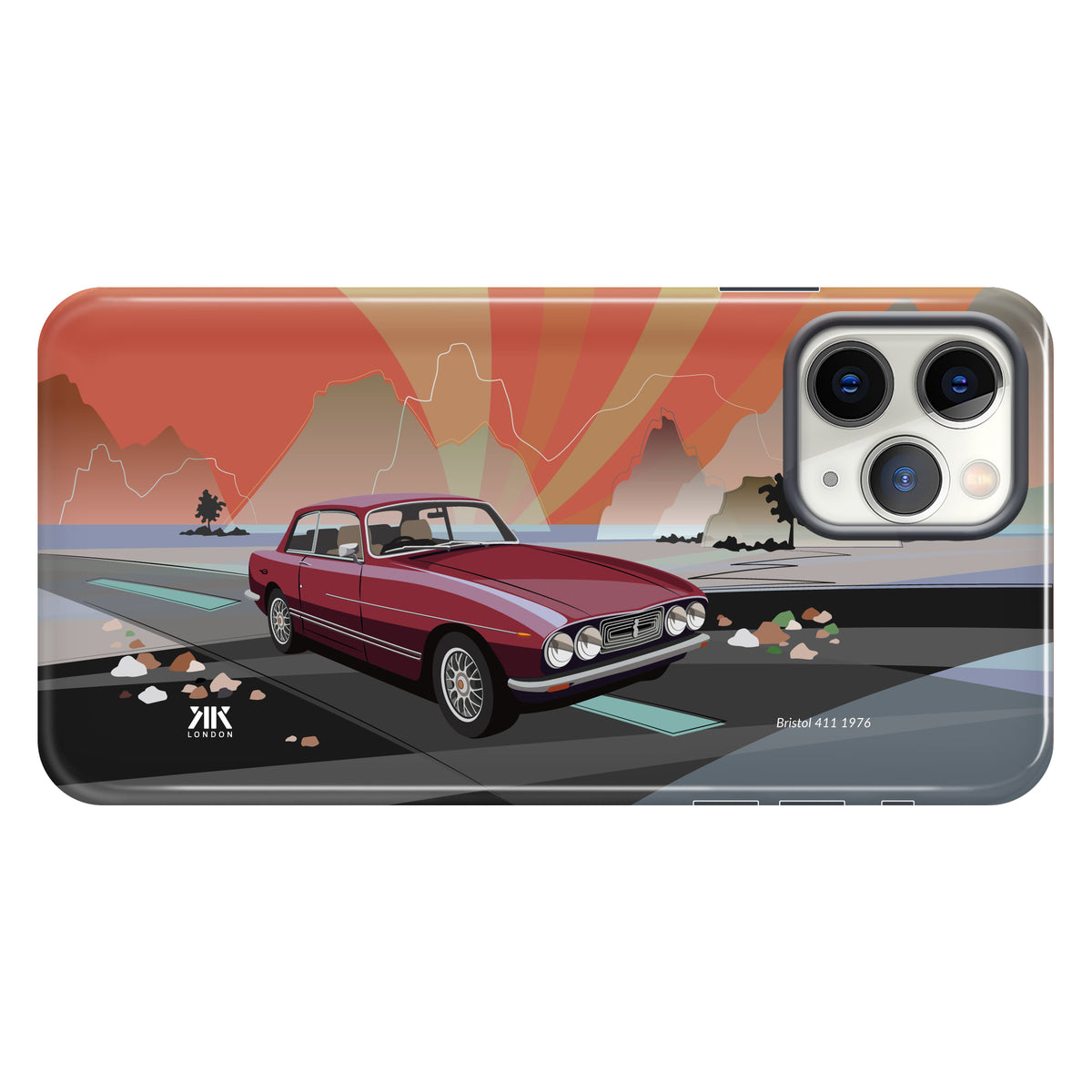 Bristol 411 1976 Burgundy - Tough Case - iphone-11-pro