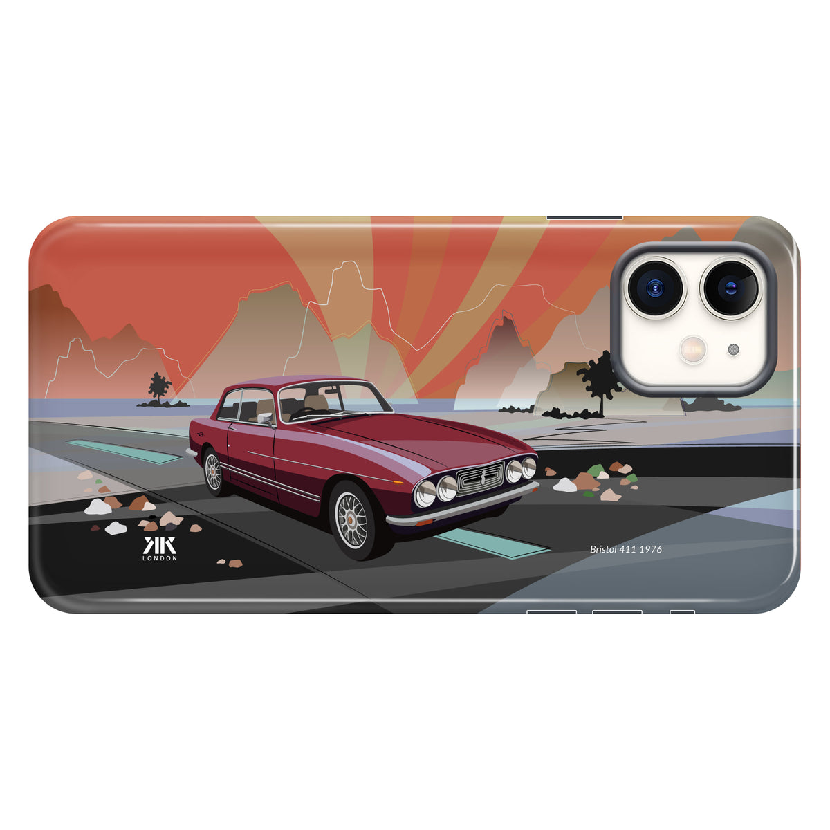 Bristol 411 1976 Burgundy - Tough Case - iphone-11