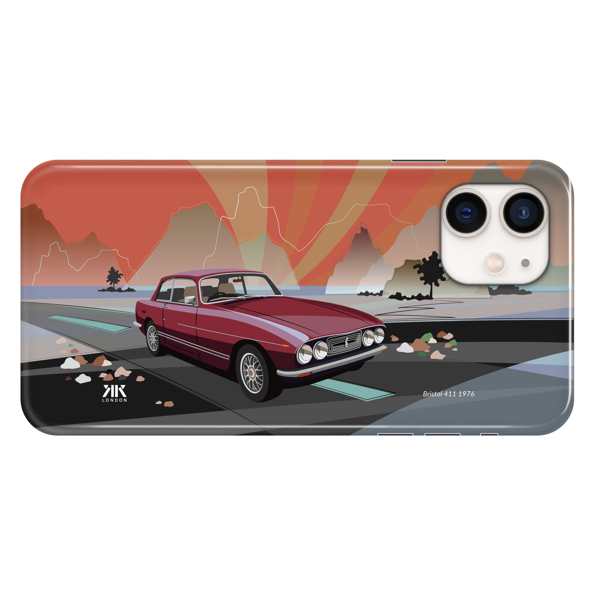 Bristol 411 1976 Burgundy - Snap Case - iphone-12